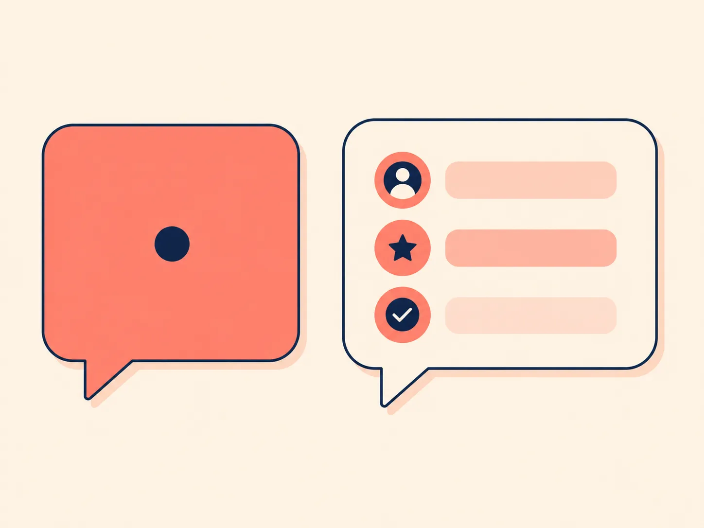 Ilustracao de estrutura de mensagem no Bumble